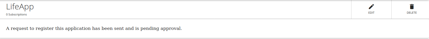 Generate keys for an application message