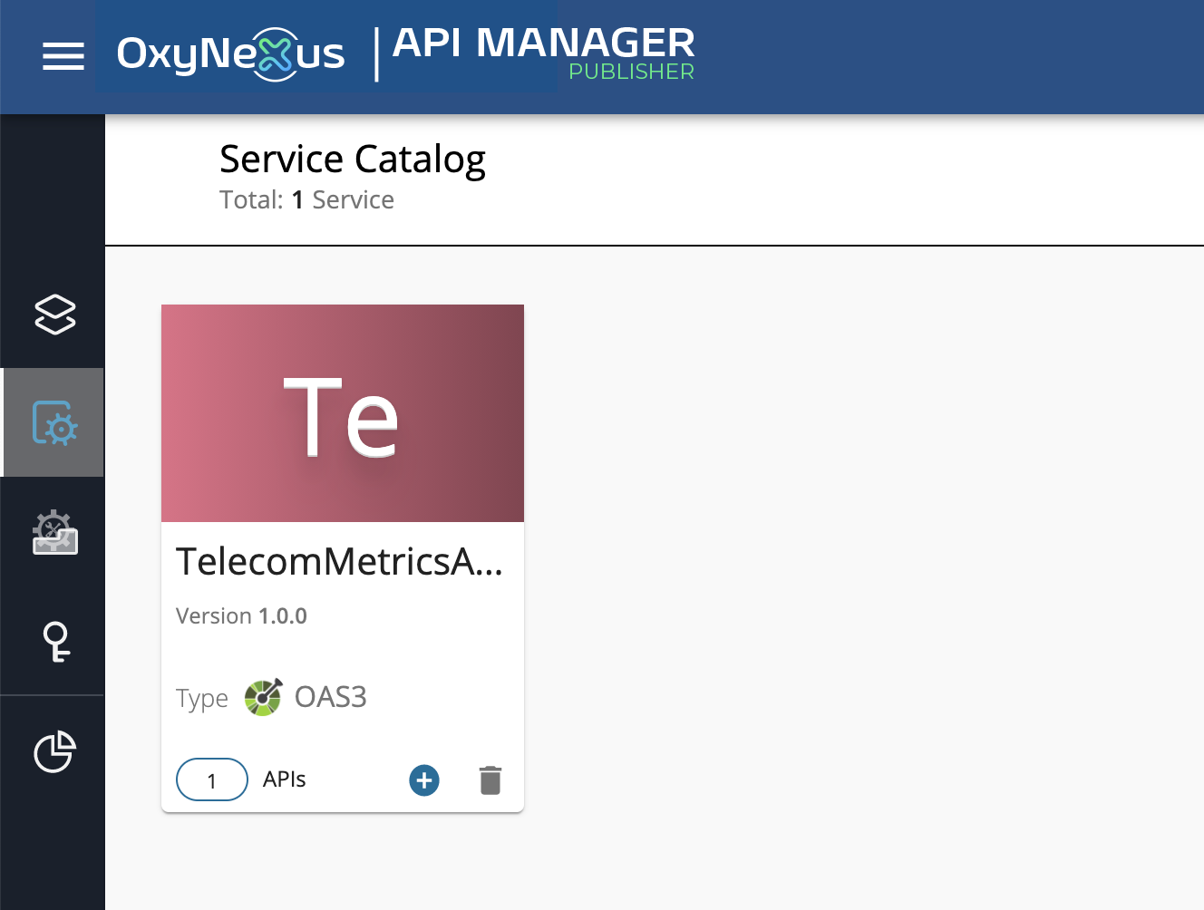 Service Catalog View