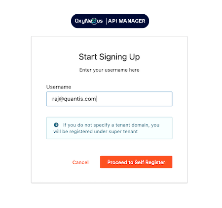 Signup config